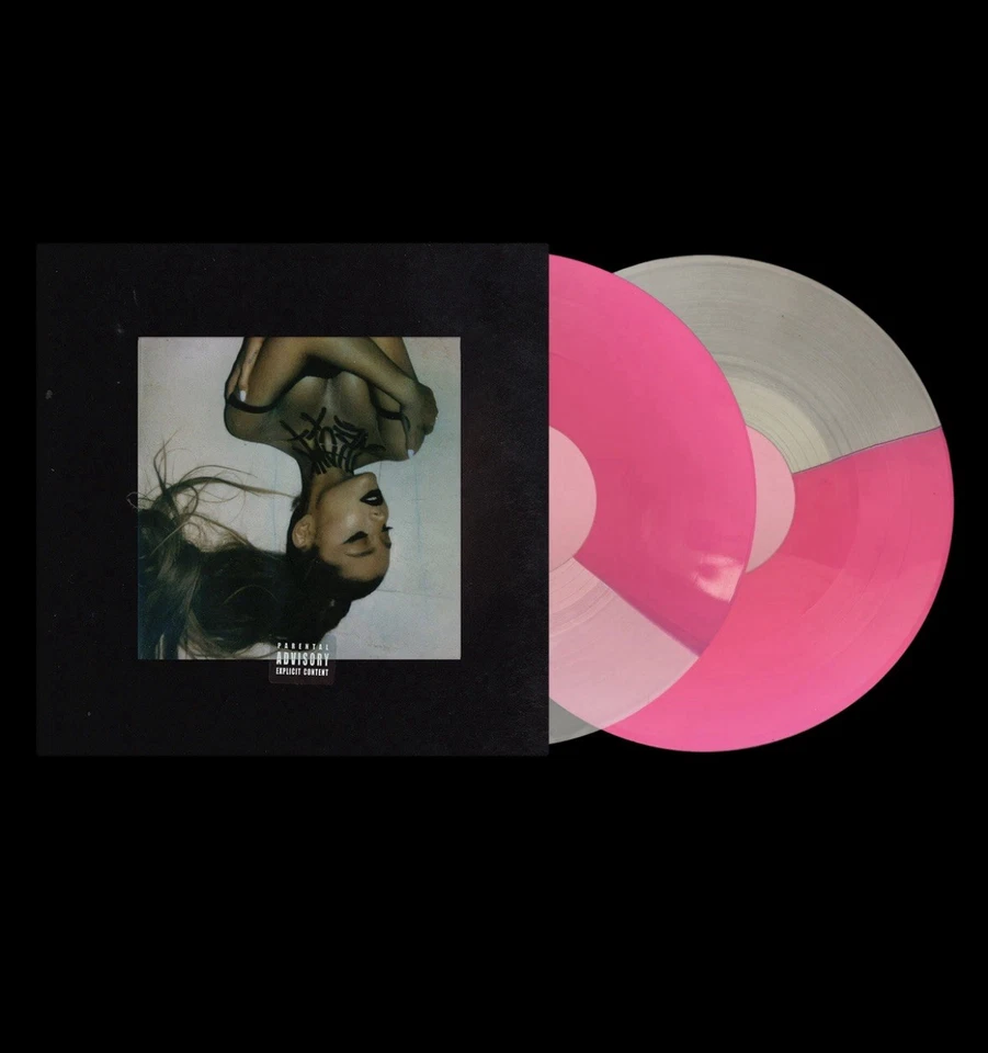 NEW Ariana Grande ‎thank u next 2LP Half Clear Pink Split Vinyl Limited Edition - Image 1 of 1