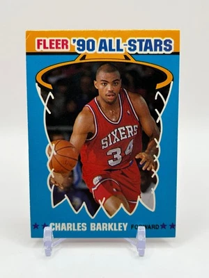 1990-91 Fleer Charles Barkley All-Stars #1 Philadelphia 76ers *READ* - Image 1 of 4