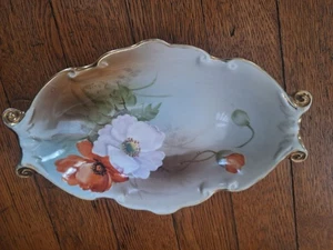 Antique Noritake Morimura Hand Painted Small Porcelain Oval/Relish Serving Dish - Picture 1 of 11
