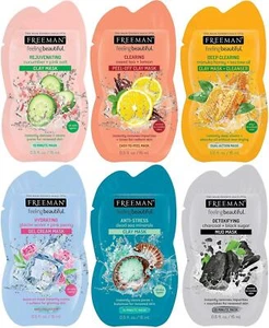 Freeman Facial Mask Variety Detoxifying-Purifying-Clearing Peel Facial Mask 6 pk - Picture 1 of 9