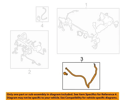 MAZDA OEM 14-17 6 2.5L-L4 Wiring Harness-Wire GJS267070 - Image 1 of 2