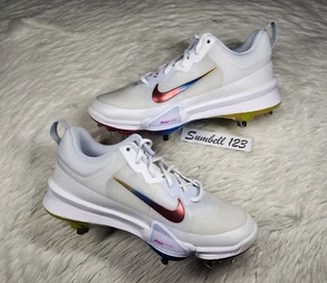 Nike Force Zoom Trout 9 Pro Metal Baseball Cleats Rainbow Men Size 8 FB2907-106 - Picture 1 of 7