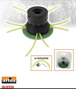 TESTINA FILO ROTANTE PROFESSIONALE DECESPUGLIATORE GHIERA UNIVERSALE QUEEN - Foto 1 di 1