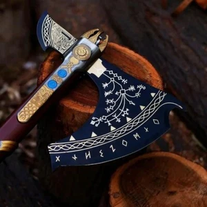 Custom handgeschmiedete God Of War Kratos Axt mit Scheide - Bild 1 von 10