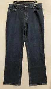 Jones New York Sport Womens Stretch Denim Bootcut Jeans Dark Wash Womens Size 14 - Picture 1 of 8