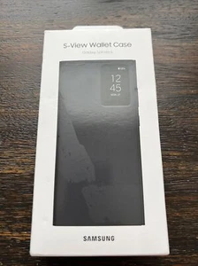 GENUINE Samsung S-View Wallet Case For Galaxy S24 ULTRA EF-ZS928 Black OPEN NEW - Picture 1 of 6