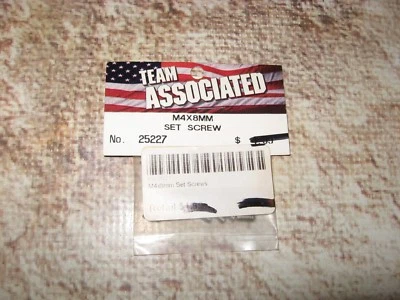 Vintage RC Associated Hardware M4 x 8 mm Set Grub Screws 25227 - Image 1 of 2