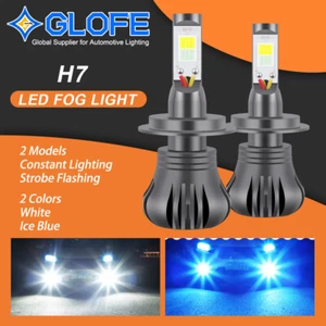 H7 Estroboscópico Doble Color 6000K Blanco 8000K Azul Hielo Interruptor COB Bombillas LED Luces antiniebla - Imagen 1 de 8