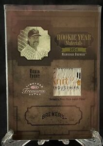 2005 Timeless Treasures Rookie Year Materials Prime #RYM12 Robin Yount Jsy /5