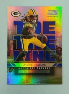 2022 Panini Score Davante Adams Blue Artist's Proof Toe The Line Card /35 - Picture 1 of 2