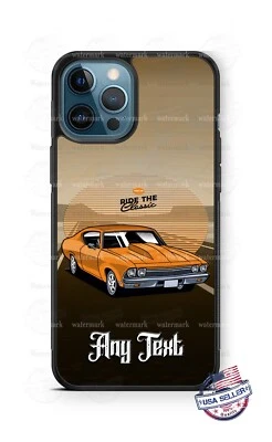 Funda de teléfono de auto clásica 68' Chevrolet Chevelle para iPhone 14 Samsung S22 Google Foto 1 de 4