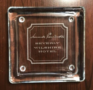 Rare Vintage “Hernando Courtright's Beverly Wilshire Hotel” Cigarette Ashtray - Picture 1 of 1