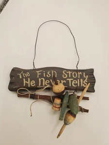 Adorno de Navidad Pesca La historia de los peces que nunca cuenta signo adorno de Navidad - Imagen 1 de 3