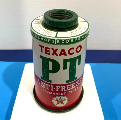 Herramienta probadora de latas anticongelantes Texaco PT de colección No. 49 publicidad de gas y aceite Foto 1 de 4