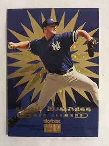 1999 Skybox Premium SHOW BUSINESS #5 Roger Clemens Yankees - Picture 1 of 2