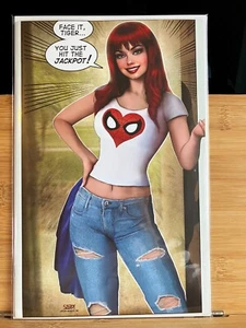 AMAZING SPIDERMAN 27 NATHAN SZERDY VIRGIN VARIANT MJ EXCLUSIVE 2023 MARVEL COMIC - Picture 1 of 7