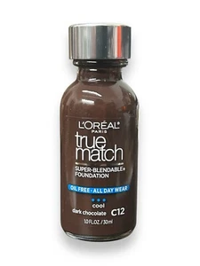 L'Oréal Paris Make-up True Match super mischbares Make-up, dunkle Schokolade C12, 1 Unze - Bild 1 von 1