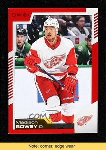 2020-21 O-Pee-Chee Red Border Blank Back 1/1 Madison Bowey #72 READ 0c3