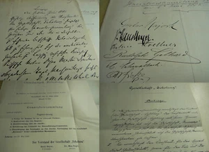 Dokumente LEIPZIG 1885, über Generalversammlung Gesellschaft ERHOLUNG (Harmonie) - Bild 1 von 22