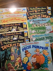 Berenstain Bären Buch Lot Halloween Thanksgiving Harvest 80’s 90’s Set 11 Rarität - Bild 1 von 15