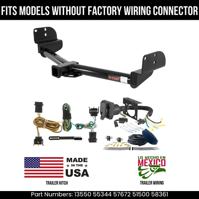 Enganche de remolque Lincoln Aviator 03-04 con cableado de 7 pines sin cableado OE Conn Curt Foto 1 de 4