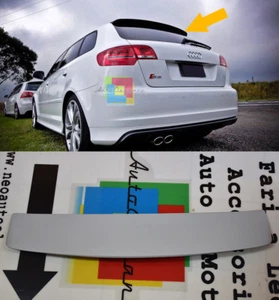 AUDI A3 2005-2012 8P SPORTBACK 5 PORTE SPOILER POSTERIORE SUL TETTO SLINE S3 ABS - Imagen 1 de 12