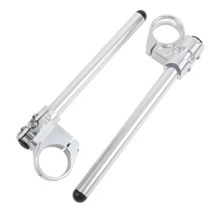 46mm Clip On Handle Bars Fit For Kawasaki Ninja ZX-6R ZX-9R ZX600 1998-2002 - Bild 1 von 6