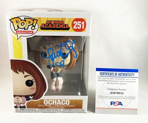 Luci Christian Signed Funko Pop Ochaco My Hero Academia PSA/DNA COA Cover