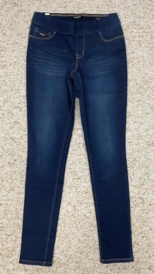 Pantalón para mujer Nine West talla 4 ajustado de yoga elástico Heidi azul titanio Foto 1 de 4