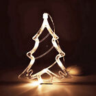 8 Led Christmas Tree Shaped Window Lights Party Decoration Fairy Post