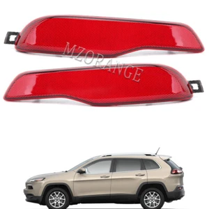 Lámpara reflectora de luz de parachoques trasera izquierda y derecha para Jeep Cherokee 2014 15 16 17-2018 - Imagen 1 de 9