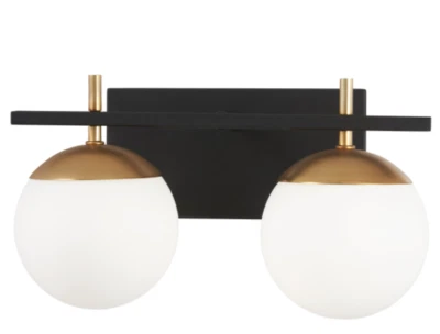 George Kovacs P1352-618 Alluria Weathered Black w/ Autumn Gold Bathroom Light  - Image 1 of 2