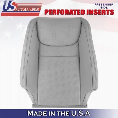 2001 2002 2003 For Toyota Highlander Passenger Top Perf Leather Seat Cover Gray - Image 1 of 4