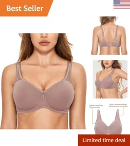 Full Coverage Plus Size Seamless Padded Underwire Bra - Comfortable & Supportive - Picture 1 of 7