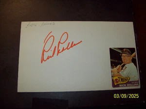 Rich Rollins (1938-2025) signed 3x5 - Picture 1 of 1