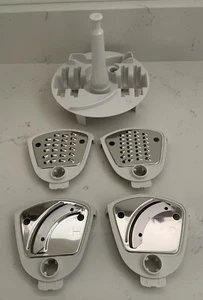 Moulinex Ovatio 2 Duo Food Processor 4 x Grater Slicing Chop Discs & Holder VG - Picture 1 of 5