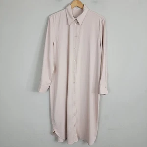 Aritzia Babaton Gr. L Natasha Hemdblusenkleid mit Gürtel Kragen Preppy Langarm - Bild 1 von 12