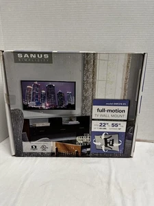 SANUS TV Wall Mount Full Motion Fits 22”-55” Up To 60 Lbs New In Box Costco - Picture 1 of 8