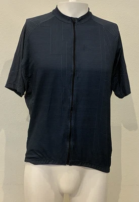 Gorewear Cycling Jersey Men’s Size XL Blue Striped Full Zip Short Sleeves - Image 1 of 4