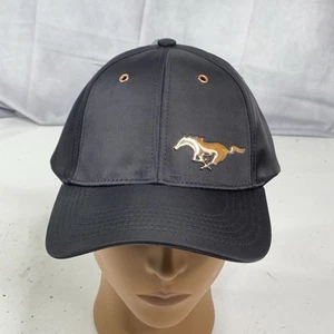 Ford Mustang Chrome 3D Logo Baseball Cap Car Auto Racing Hat Official Licensed - Picture 1 of 8