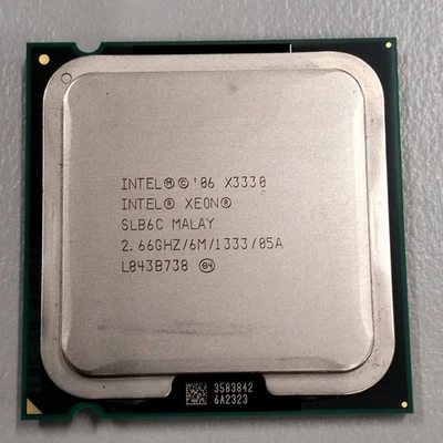 Intel Xeon X3330 CPU 2.66 GHz 6MB L2 95 W 4-Core Processor LGA775 SLB6C - Image 1 of 4