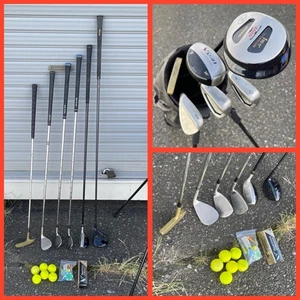 L01  Left Handed Driver Utility Mizuno JPX Irons (6 and 9) Srixon SW(I 403AD) Ca - Picture 1 of 12