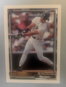 1992 Topps #300 ganador de oro Don Mattingly New York Yankees - Imagen 1 de 2