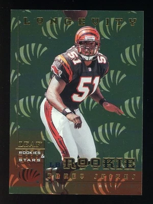 1998 Donruss Leaf R & S Longevity #178 Takeo Spikes Bengals RC Rookie 50/50 - Image 1 of 2