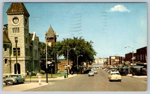 Public Library, King Street Midland Ontario Canada, Vintage 1966 Chrome Postcard - Picture 1 of 2