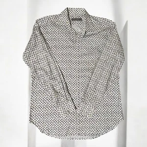 Camisa de Vestir ETRO Algodón Abotonada Talla 43 (L EE. UU.) Blanca con Cachemira Multicolor - Imagen 1 de 16