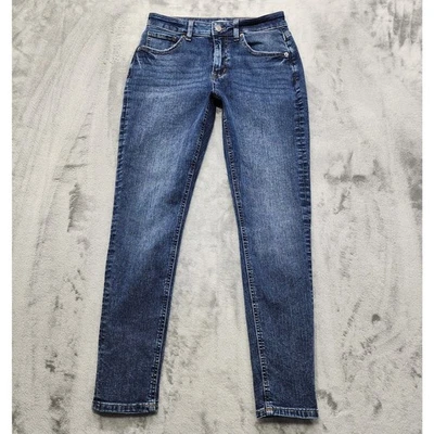 Maurices M. Jeans Womens 2 SHORT Blue 90's Taper Original Fit High Rise Stretch - Image 1 of 4