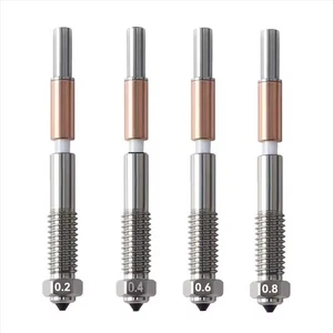 0.2/0.4/0.6/0.8mm Ceramic Integrate Quick-Swap Bimetallic Nozzle For QIDI Plus 4 - Picture 1 of 14