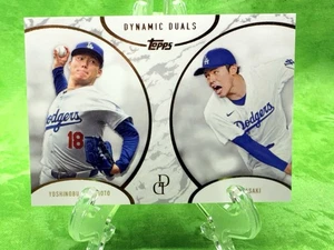Roki Saski & Yamamoto - 2025 Topps Dynamic Duals #43 Los Angeles Dodgers - Picture 1 of 11