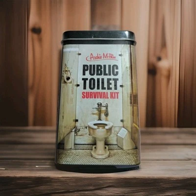 PUBLIC TOILET SURVIVAL KIT (Everything You Need) GAG GIFT WHITE ELEPHANT NOVELTY - Image 1 of 2